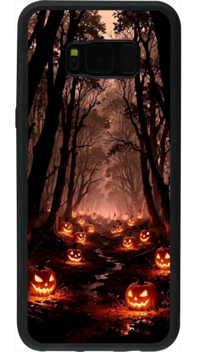 Samsung Galaxy S8+ Case Hülle - Silikon schwarz Halloween 2025 Road of Terrifying Pumpkins