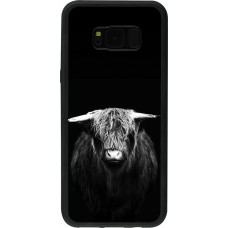 Samsung Galaxy S8+ Case Hülle - Silikon schwarz Highland calf black