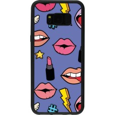 Samsung Galaxy S8+ Case Hülle - Silikon schwarz Lips and lipgloss