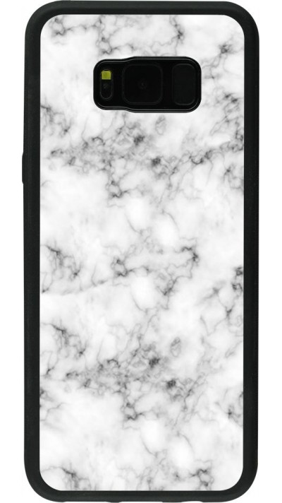 Coque Samsung Galaxy S8+ - Silicone rigide noir Marble 01