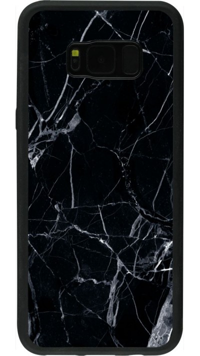 Coque Samsung Galaxy S8+ - Silicone rigide noir Marble Black 01