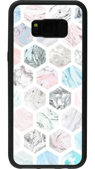 Samsung Galaxy S8+ Case Hülle - Silikon schwarz Marble Everything