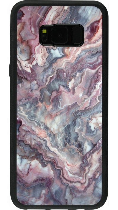 Samsung Galaxy S8+ Case Hülle - Silikon schwarz Violetter silberner Marmor Samsung Galaxy S8+ Case Hülle - Silikon schwarz Violetter silberner Marmor