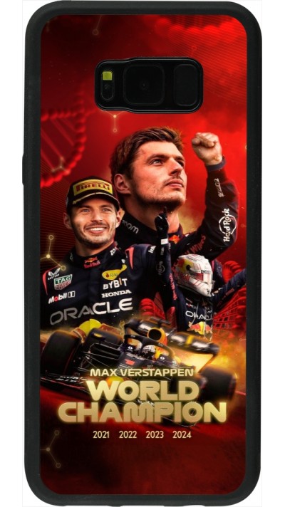 Samsung Galaxy S8+ Case Hülle - Silikon schwarz Max Verstappen Champion 2023