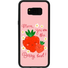 Coque Samsung Galaxy S8+ - Silicone rigide noir Mom 2026 Berry best