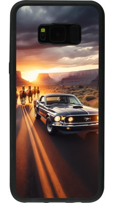 Samsung Galaxy S8+ Case Hülle - Silikon schwarz Mustang 69 Grand Canyon