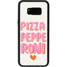 Samsung Galaxy S8+ Case Hülle - Silikon schwarz Pizza pepperoni 2026