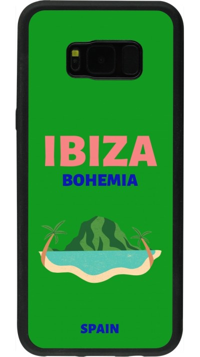 Samsung Galaxy S8+ Case Hülle - Silikon schwarz Pop Summer Destination Ibiza