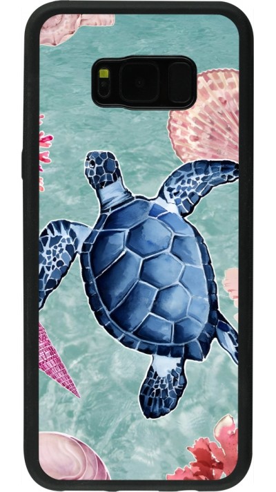 Samsung Galaxy S8+ Case Hülle - Silikon schwarz Preppy Turtle
