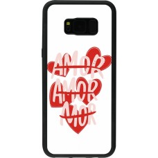 Samsung Galaxy S8+ Case Hülle - Silikon schwarz Saint Valentines Day 26 Amor