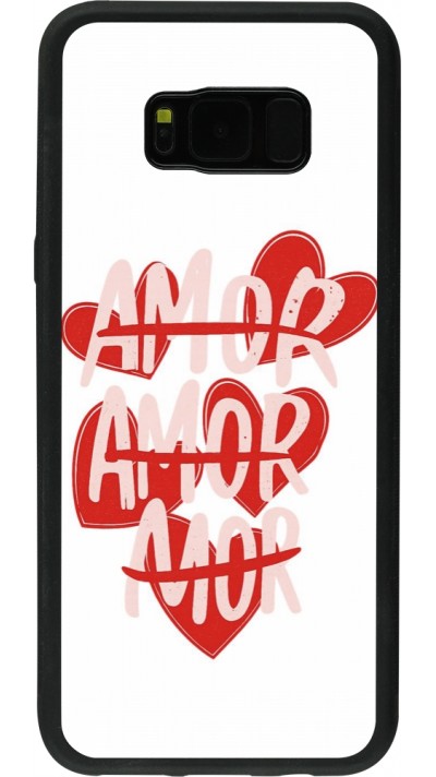 Coque Samsung Galaxy S8+ - Silicone rigide noir Saint Valentines Day 26 Amor