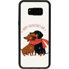 Samsung Galaxy S8+ Case Hülle - Silikon schwarz Saint Valentines Day 26 Happy Valentine