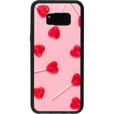 Coque Samsung Galaxy S8+ - Silicone rigide noir Saint Valentines Day 26 Lollipop