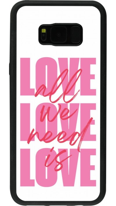 Coque Samsung Galaxy S8+ - Silicone rigide noir Saint Valentines Day 26 Love all we need is