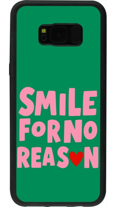 Samsung Galaxy S8+ Case Hülle - Silikon schwarz Smile for no reason 2026