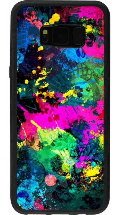 Coque Samsung Galaxy S8+ - Silicone rigide noir splash paint