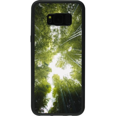 Samsung Galaxy S8+ Case Hülle - Silikon schwarz Spring 23 forest blue sky