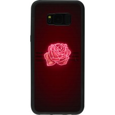 Samsung Galaxy S8+ Case Hülle - Silikon schwarz Spring 23 neon rose