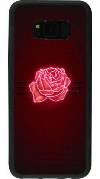 Samsung Galaxy S8+ Case Hülle - Silikon schwarz Spring 23 neon rose