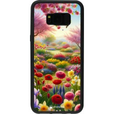 Samsung Galaxy S8+ Case Hülle - Silikon schwarz Frühling 25 Strauß Frühling