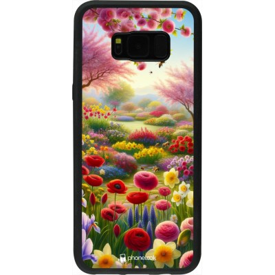 Samsung Galaxy S8+ Case Hülle - Silikon schwarz Frühling 25 Strauß Frühling