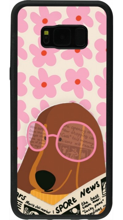 Samsung Galaxy S8+ Case Hülle - Silikon schwarz Dog with newspaper Spring 2026