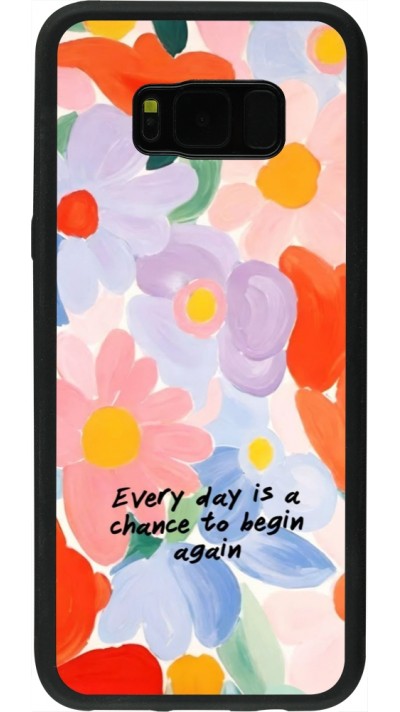 Samsung Galaxy S8+ Case Hülle - Silikon schwarz Every day is a chance Spring 2026