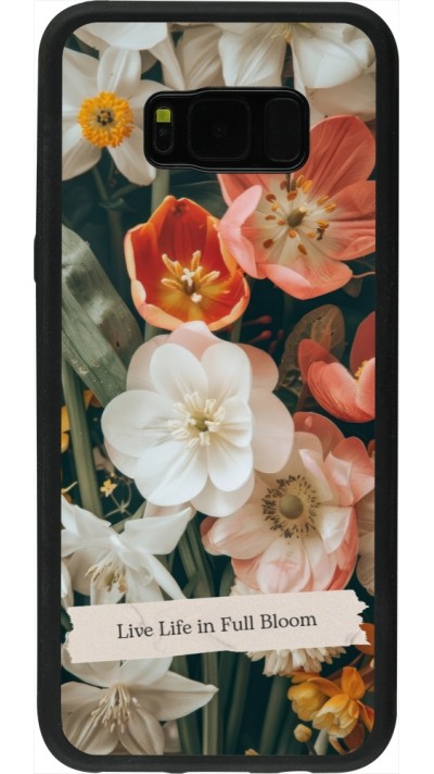 Samsung Galaxy S8+ Case Hülle - Silikon schwarz Full Bloom Spring 2026