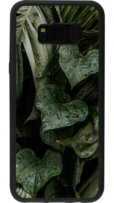 Samsung Galaxy S8+ Case Hülle - Silikon schwarz Spring 23 fresh plants