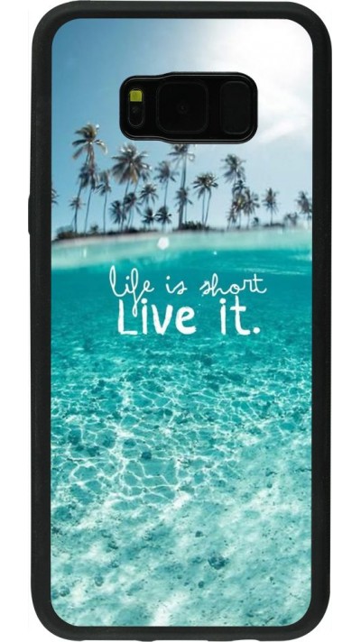 Coque Samsung Galaxy S8+ - Silicone rigide noir Summer 18 24