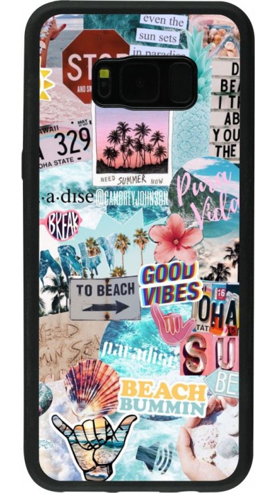 Coque Samsung Galaxy S8+ - Silicone rigide noir Summer 20 collage