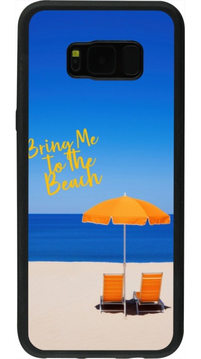 Samsung Galaxy S8+ Case Hülle - Silikon schwarz Summer 2025 Bring me to the beach