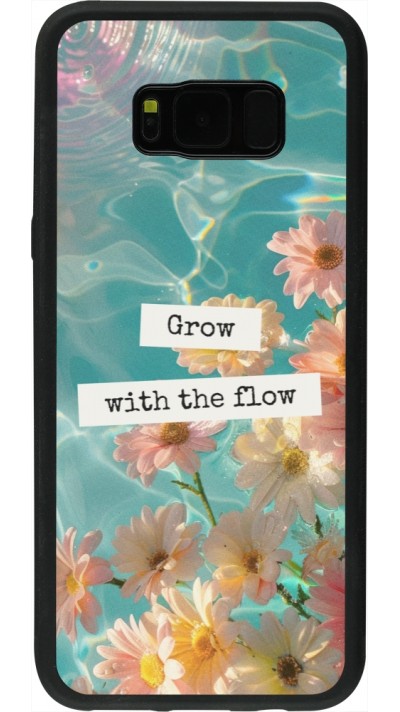 Samsung Galaxy S8+ Case Hülle - Silikon schwarz Summer 2025 Grow with the flow