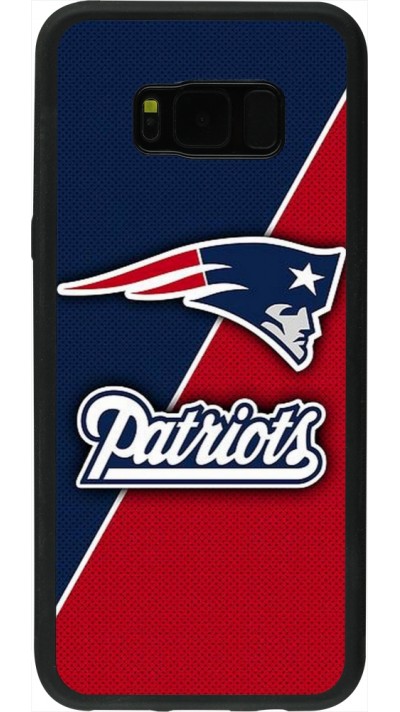 Coque Samsung Galaxy S8+ - Silicone rigide noir Super Bowl 26 Patriots 1