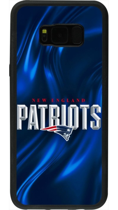Coque Samsung Galaxy S8+ - Silicone rigide noir Super Bowl 26 Patriots 2