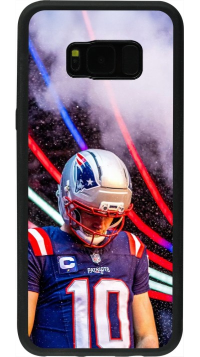 Coque Samsung Galaxy S8+ - Silicone rigide noir Super Bowl 26 Patriots 3