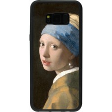 Samsung Galaxy S8+ Case Hülle - Silikon schwarz Kunstbild - Das Mädchen mit dem Perlenohrring - Jan Vermeer