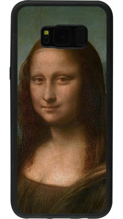 Samsung Galaxy S8+ Case Hülle - Silikon schwarz Kunstbild - Mona Lisa - Leonardo de Vinci