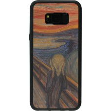 Samsung Galaxy S8+ Case Hülle - Silikon schwarz Kunstbild - Der Schrei - Edvard Munch