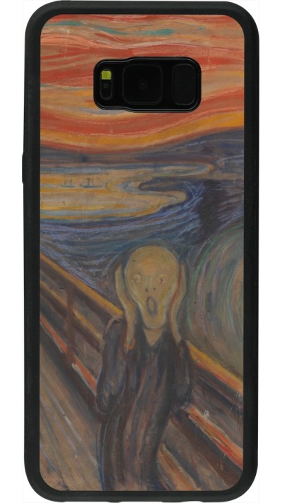 Samsung Galaxy S8+ Case Hülle - Silikon schwarz Kunstbild - Der Schrei - Edvard Munch