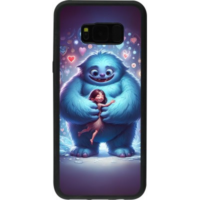 Samsung Galaxy S8+ Case Hülle - Silikon schwarz Valentin 2024 Flauschige Liebe
