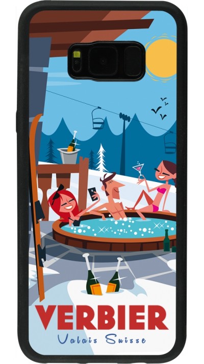 Samsung Galaxy S8+ Case Hülle - Silikon schwarz Verbier Mountain Jacuzzi Samsung Galaxy S8+ Case Hülle - Silikon schwarz Verbier Mountain Jacuzzi
