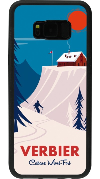 Samsung Galaxy S8+ Case Hülle - Silikon schwarz Verbier Cabane Mont-Fort Samsung Galaxy S8+ Case Hülle - Silikon schwarz Verbier Cabane Mont-Fort