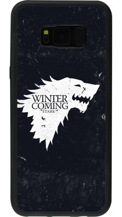 Samsung Galaxy S8+ Case Hülle - Silikon schwarz Winter is coming Stark