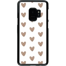 Samsung Galaxy S9 Case Hülle - Autumn 2024 brown hearts