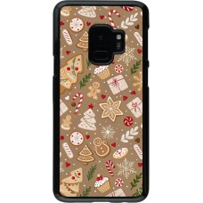 Samsung Galaxy S9 Case Hülle - Christmas 25 Pattern Ginger Cookie