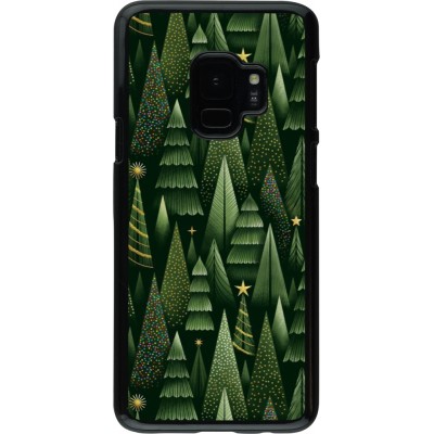 Samsung Galaxy S9 Case Hülle - Christmas 25 Pattern Xmas Tree