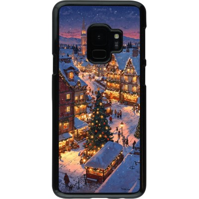 Samsung Galaxy S9 Case Hülle - Christmas 25 Xmas Village