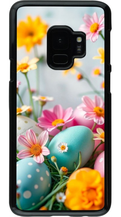 Samsung Galaxy S9 Case Hülle - Easter 2026 Eggs with flowers