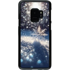 Samsung Galaxy S9 Case Hülle - Schneeflocke Solar Glanz